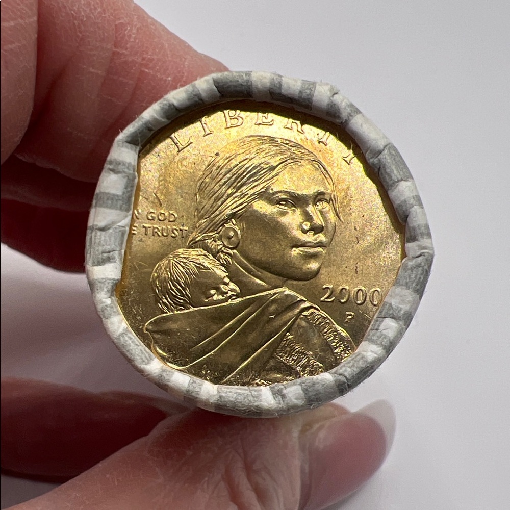 Sacagawea Dollar roll of 25 $1 coins